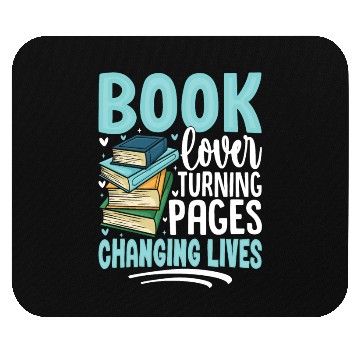 Discover Book Lover Turning Pages Changing Lives Design Mouse Pads