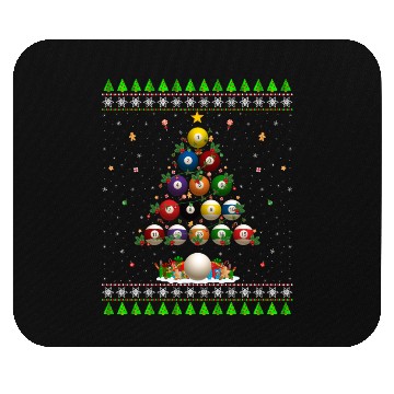 Discover Billiard Ball Christmas Tree Mouse Pads