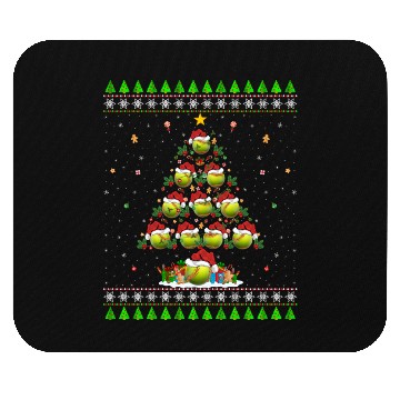 Discover Softball Christmas Tree Mouse Pads