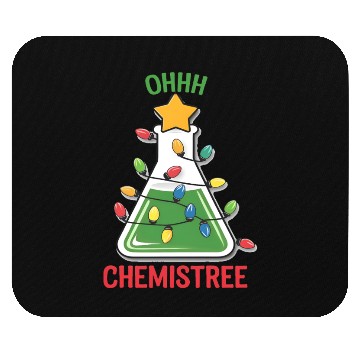 Discover Science Teacher Oh Chemistree Chemistry Christmas Mouse Pads