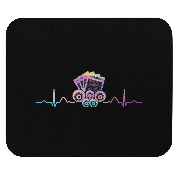 Discover Bingo Cards Heartbeat EKG Bingo Mouse Pads