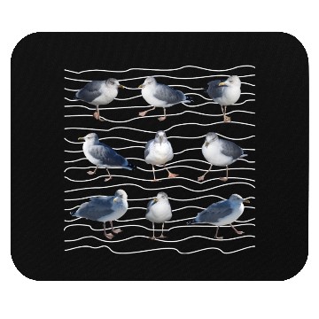 Discover seagull sea ocean sailing coast Mouse Pads