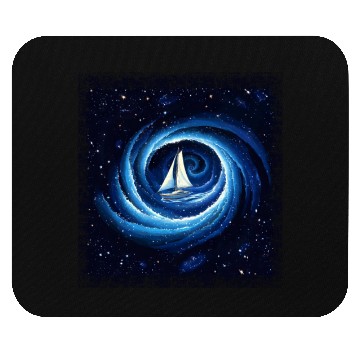 Discover Sailboat Galaxy Milky Way Space Fantasy Mouse Pads