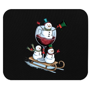 Discover Christmas Wine Glasses Mouse Pads