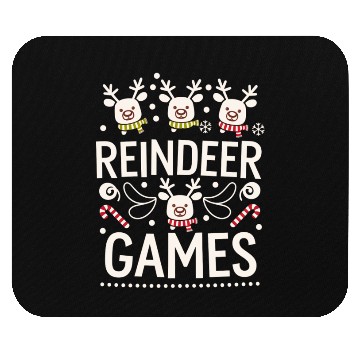 Discover Playful Holiday Reindeer Cute Mouse Pads