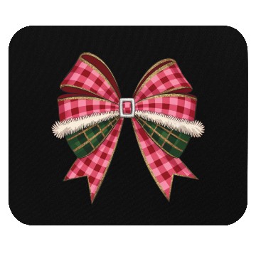 Discover Christmas Coquette Bow, Christmas Mouse Pads