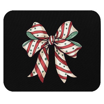Discover Christmas Coquette bow, Christmas Retro Mouse Pads