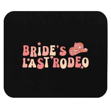 Discover Bride Last Rodeo Hat Marriage Anniversary Mouse Pads