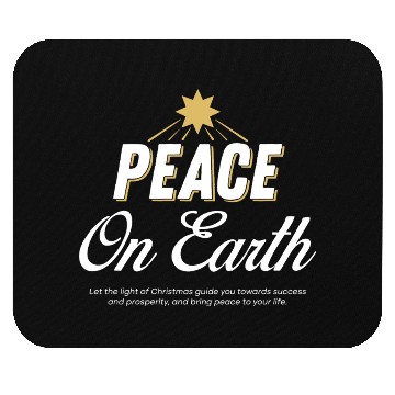 Discover PEACE ON EARTH Design Chirstmas Mouse Pads