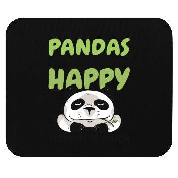 Discover Pandas Make Me Happy Panda Bear Friend Lover Mouse Pads