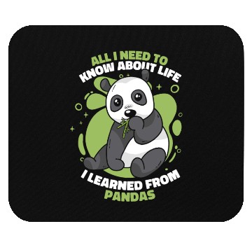 Discover I Learned From Pandas Panda Bear Friend Giant Mouse Pads