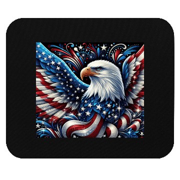 Discover Patriotic Eagle Mouse Pads