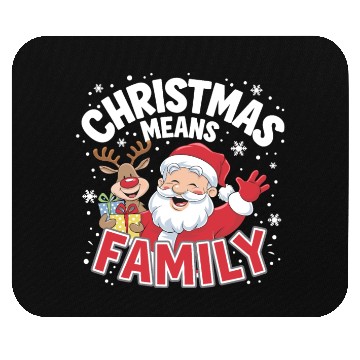 Discover Christmas means family Mouse Pads