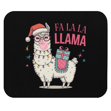 Discover Christmas Llamas, Fa La La Llama Mouse Pads