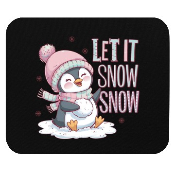 Discover Let It Snow Snow, Christmas Snowman Mouse Pads
