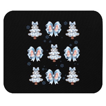 Discover Christmas Coquette Bow, Merry Christmas Mouse Pads