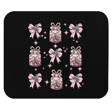 Discover Christmas Coquette Bow, Merry Christmas Mouse Pads