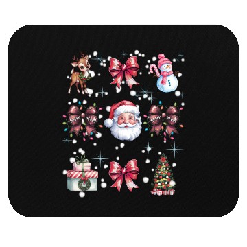 Discover Christmas Coquette Bow, Cute Christmas Santa Mouse Pads