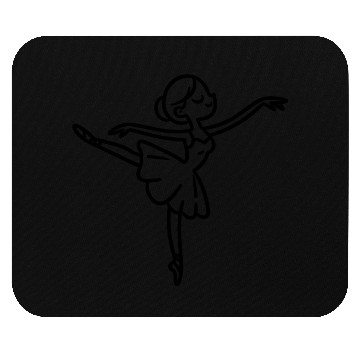 Discover Cute Minimal Ballet Line Mouse Pads