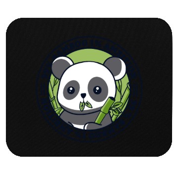 Discover 99% Bamboo 1% Ambition Panda Bear Friend Lover Mouse Pads
