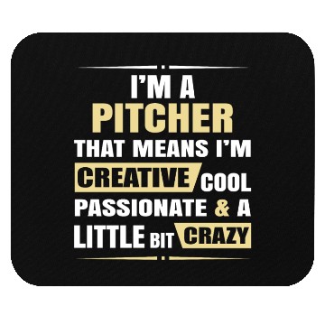 Discover Pitcher Creative Cool And Crazy Mouse Pads