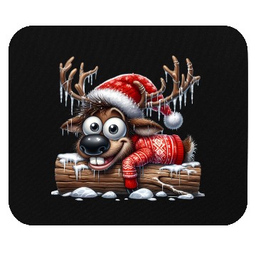 Discover Christmas Merry Christmas For Gift Reindeer Mouse Pads