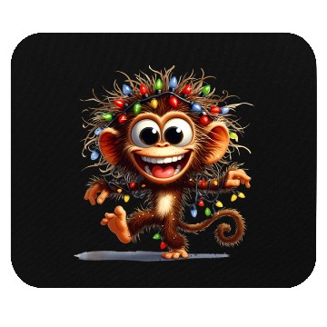 Discover Christmas Merry Christmas For Gift Monkey Mouse Pads