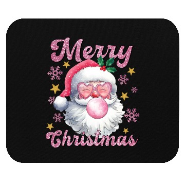 Discover Merry Christmas, Christmas Vingtage, Preppy Santa Mouse Pads