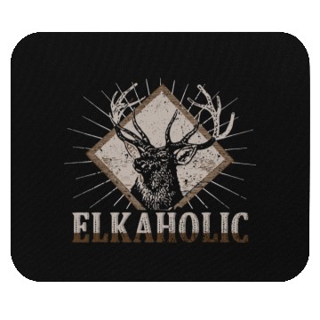 Discover Elk Hunting Elkaholic Hunters Mouse Pads