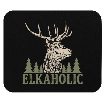 Discover Elk Hunting Elkaholic Hunters Mouse Pads