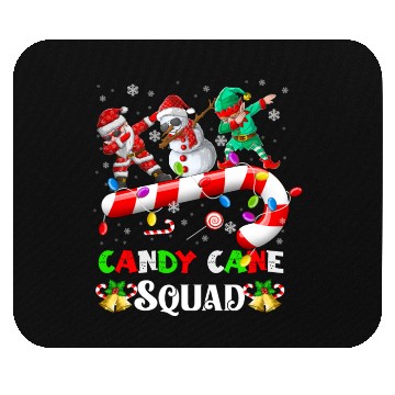 Discover Dabbing Santa Elf Snowman Candy Cane Christmas Mouse Pads