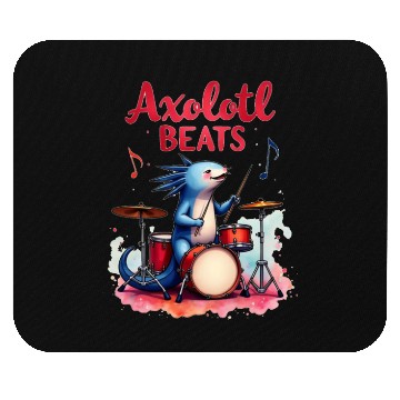 Discover Xolotl Beats Axolotl Funny: Cute Axolotl Mouse Pads