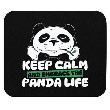 Discover Keep Calm And Embrace The Panda Life Panda Bear Mouse Pads