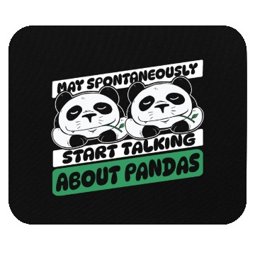Discover Spontaneously Start Talking About Panda Friend Mouse Pads