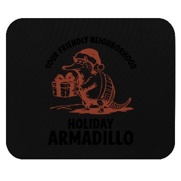 Discover Holiday Armadillo Surprise Mouse Pads