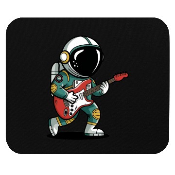 Discover Astronaut playing guitar Mouse Pads