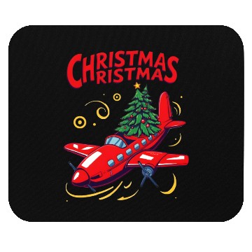 Discover Flying christmas tree Mouse Pads