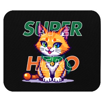 Discover SUPER HERO CAT Mouse Pads
