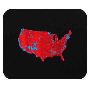 Discover Election Result Map Unisex Mouse Pads,Red Wave Map