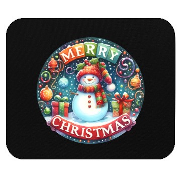 Discover Merry Christmas, Christmas Retro Mouse Pads