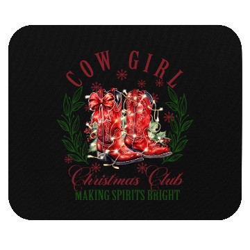 Discover COW GIRL, Merry Christmas Mouse Pads