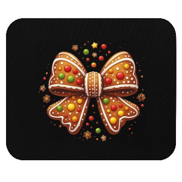 Discover Gingerbread Coquette, Christmas Retro Mouse Pads