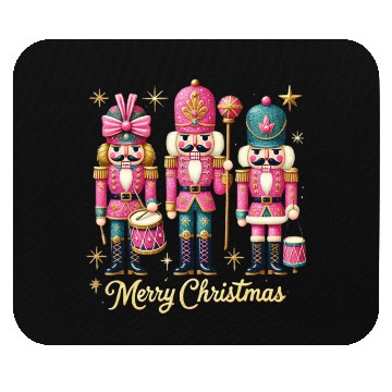 Discover Glitter Nutcracker Friends, Merry Christmas Mouse Pads