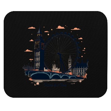 Discover London Landmarks Time for Tea Mouse Pads