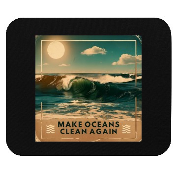 Discover Make Ocean Clean Again - Bold & Inspiring Design Mouse Pads