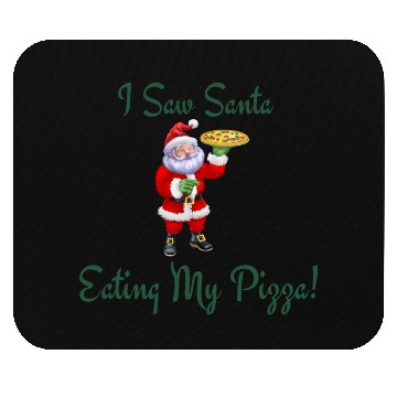 Discover Funny Christmas Pizza Design Mouse Pads