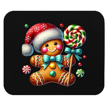 Discover Gingerbread Christmas, Merry Christmas, Candy Mouse Pads