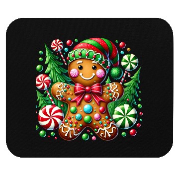 Discover Gingerbread Christmas, Merry Christmas Mouse Pads