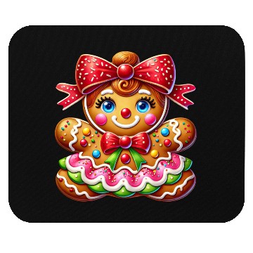 Discover Gingerbread Christmas, Merry Christmas, Candy Mouse Pads