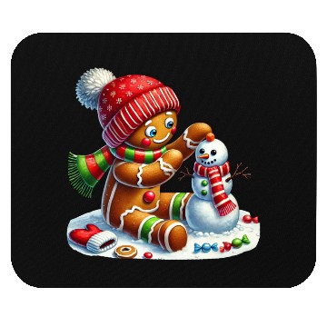 Discover Gingerbread Christmas, Merry Christmas Mouse Pads